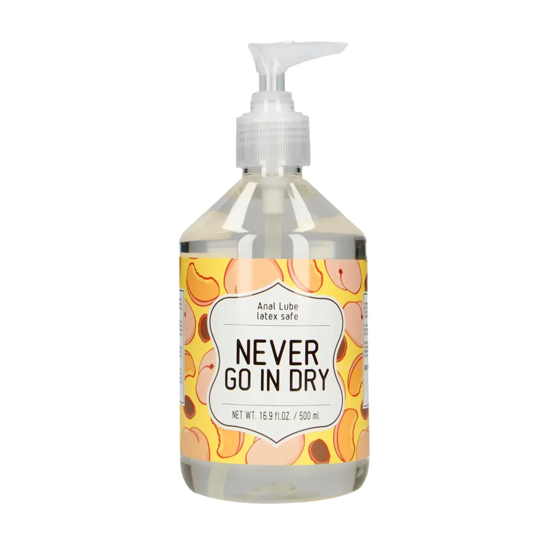 Never Go In Dry - Waterbased Anal Lubricant -  500 ml