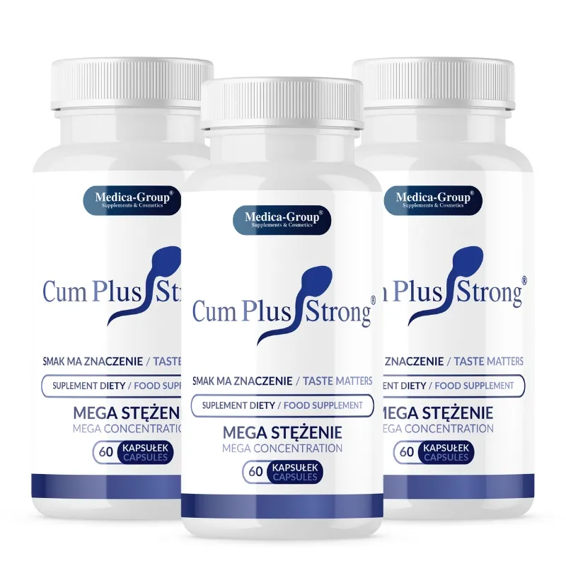 Cum Plus Strong na Poprawę Smaku Nasienia, Silny Wytrysk 180 kap. - Nr 1 wśród KLIENTÓW !!!