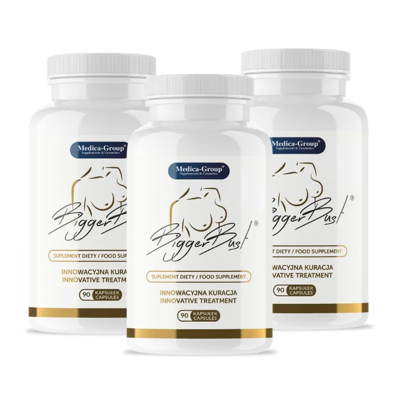 BiggerBust na Powiększenie i Ujędrnienie Biustu - 270 kaps.  - Nr 1 wśród KLIENTÓW !!!
