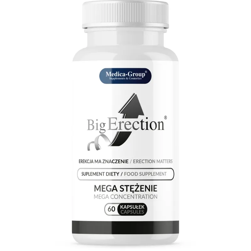 BigErection na potencję, Mocną Erekcję, Przedwczesny Wytrysk - 60 kaps. - Nr 1 wśród KLIENTÓW !!!