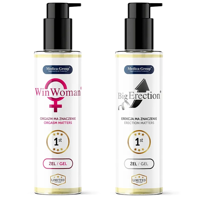 WinWoman Gel + BigErection Gel - Dla Niej i Dla Niego - Nr 1 wśród KLIENTÓW !!!