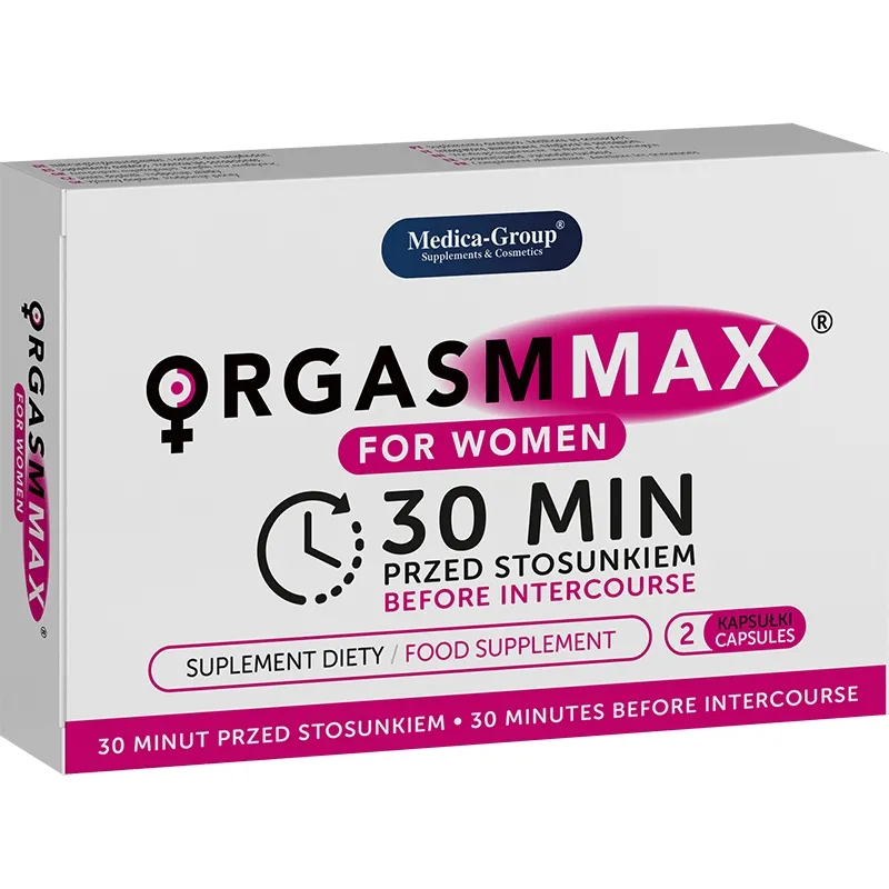 Orgasm Max for Women - 2 kaps. - na wywołanie podniecenia i orgazmu - Hit Sezonu !!!