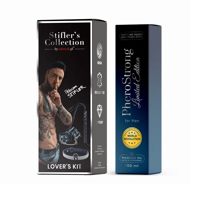 Zestaw BDSM Stifler's Collection by Sekrecik + Olejek PheroStrong męskie Limited Edition