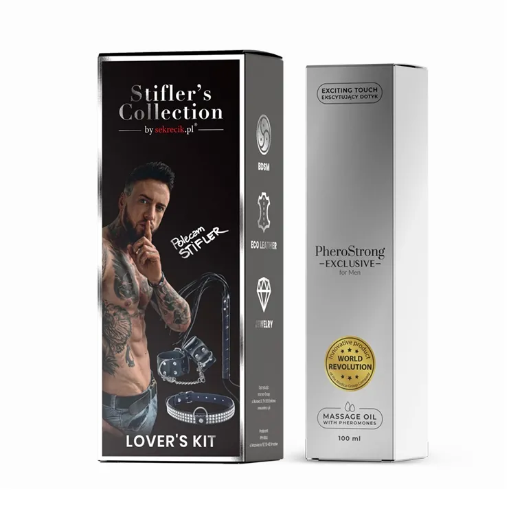 Zestaw BDSM Stifler's Collection by Sekrecik + Olejek PheroStrong męskie Exclusive