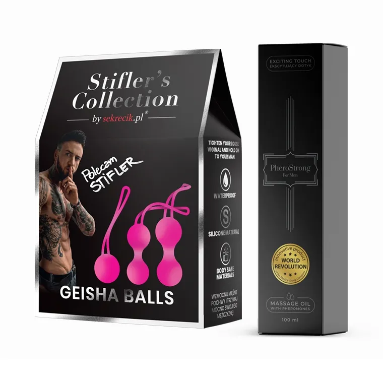 Kulki Gejszy Stifler's Collection by Sekrecik + Olejek PheroStrong męskie Klasyczne