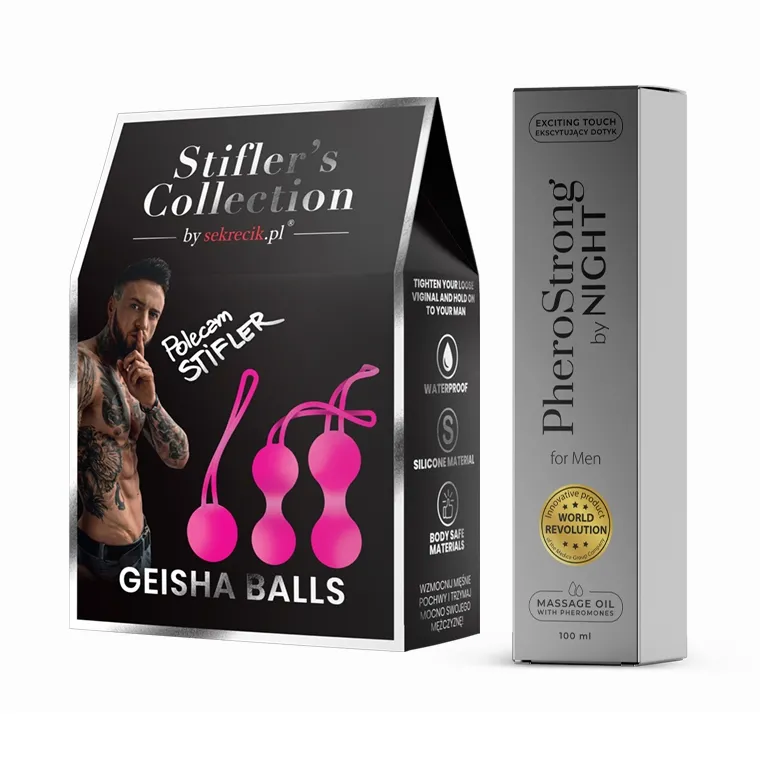 Kulki Gejszy Stifler's Collection by Sekrecik + Olejek PheroStrong męskie by Night